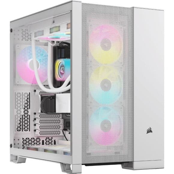 PC Case - White - Corsair 6500D AIRFLOW Mid-Tower Dual Chamber - Best Price in Pakistan www.pcwalaonline.com