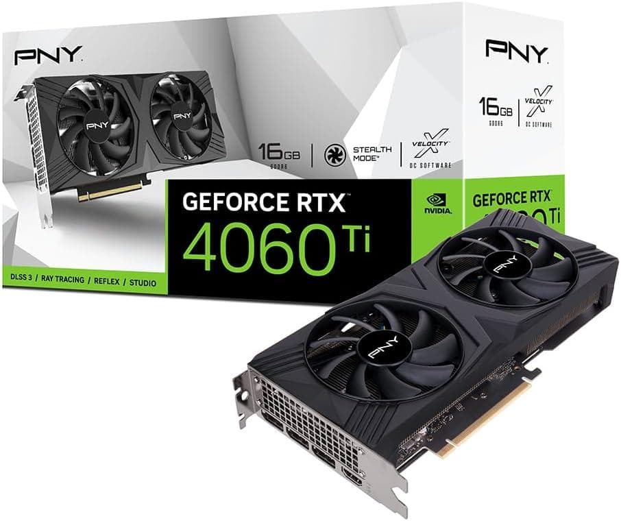 PNY GeForce RTX™ 4060Ti 16GB 128BIT DDR6 VERTO™ Dual Fan DLSS 3 PAKISTAN