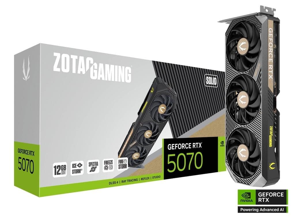 ZOTAC GeForce RTX 5070 12GB 192BIT DDR7 SOLID PAKISTAN