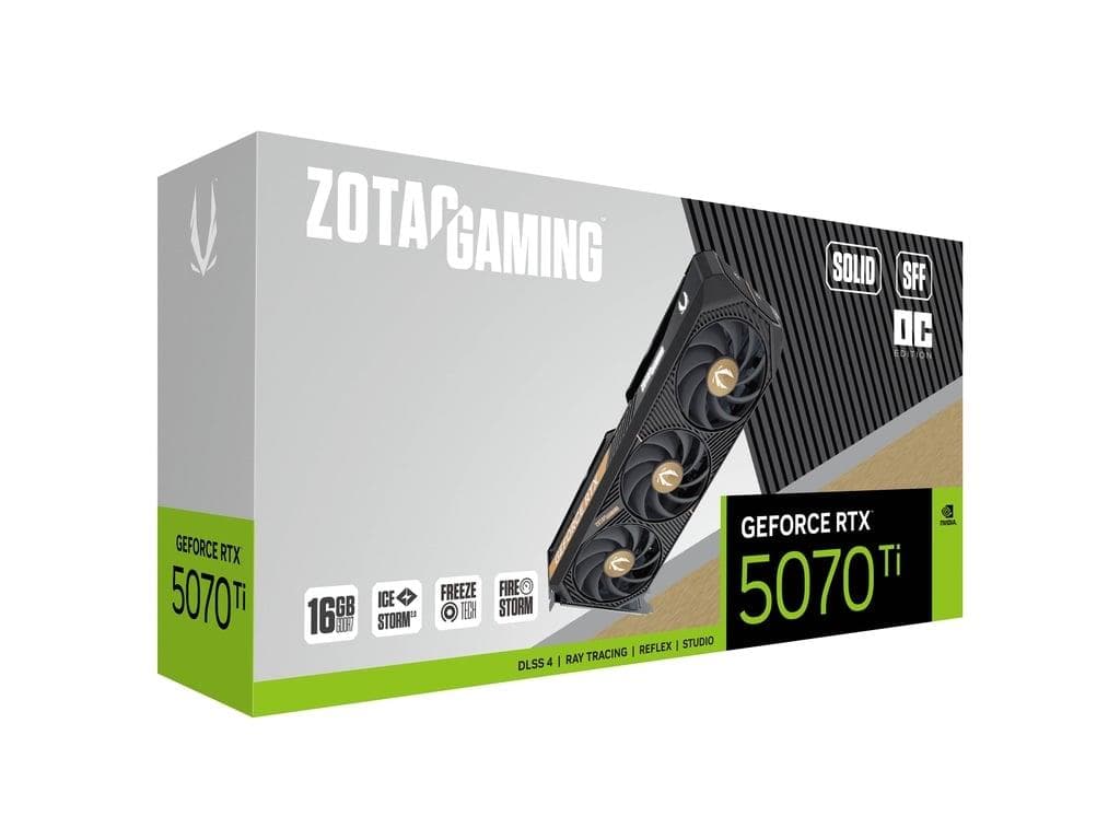 Zotac Gaming GeForce RTX 5070Ti 16GB 256BIT Solid SFF OC GDDR7 PAKISTAN