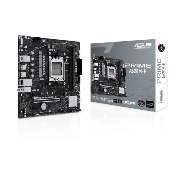 ASUS Prime A620M-E mATX DDR5 AMD AM5 Motherboard