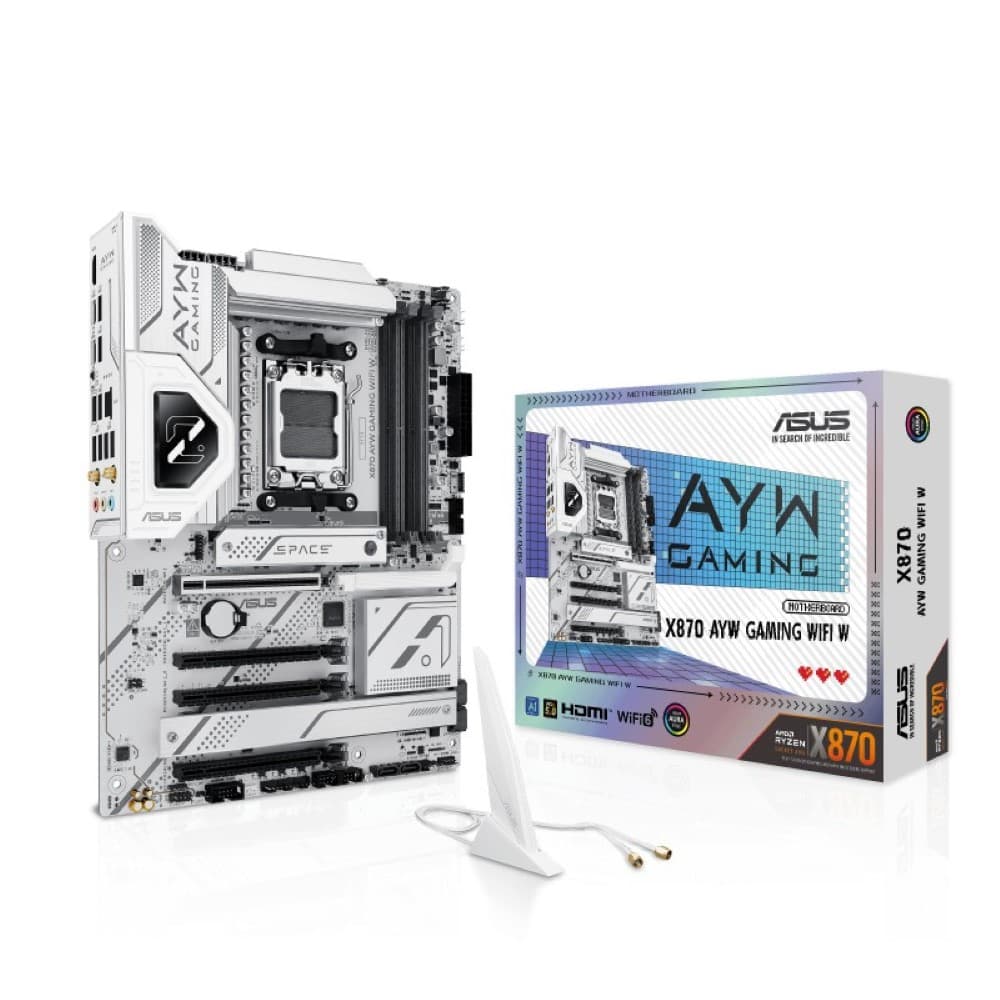ASUS X870 AYW GAMING WIFI White AMD AM5 ATX Motherboard