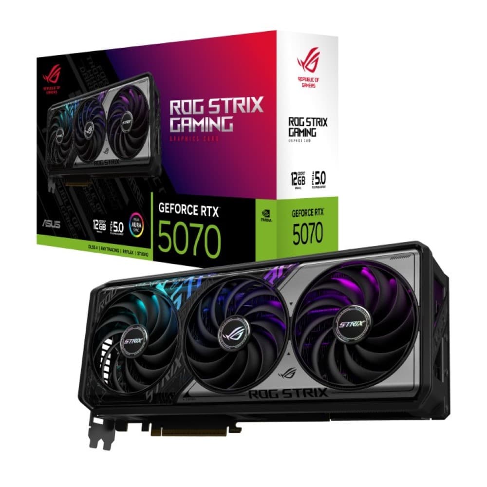 Asus Rog Strix GeForce RTX 5070 OC Edition 12GB GDDR7 192-bit PCI Express 5.0 GPU