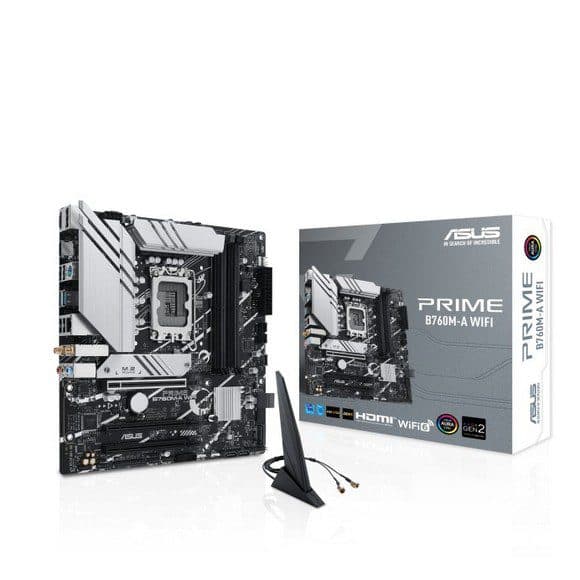 ASUS PRIME B760M-A WIFI Intel LGA 1700 Micro-ATX Motherboard