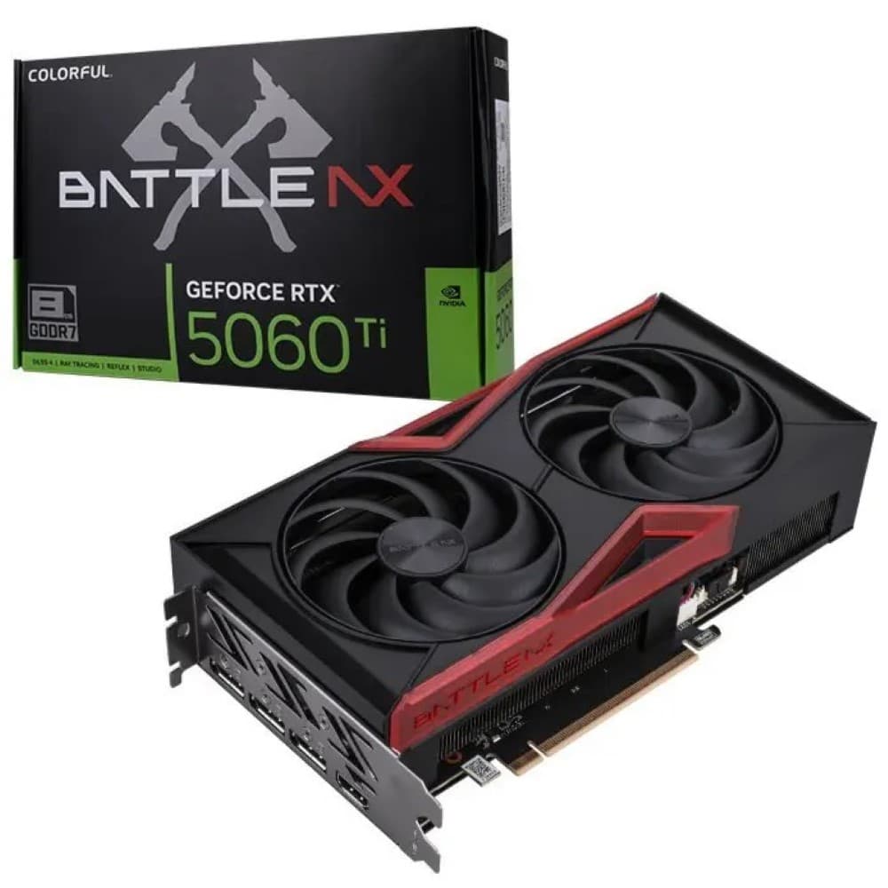 COLORFUL GeForce RTX 5060 Ti Battle AX Duo 8GB-V 8GB Gaming GDDR7 128bit PCI Express 5.0 x8 GPU