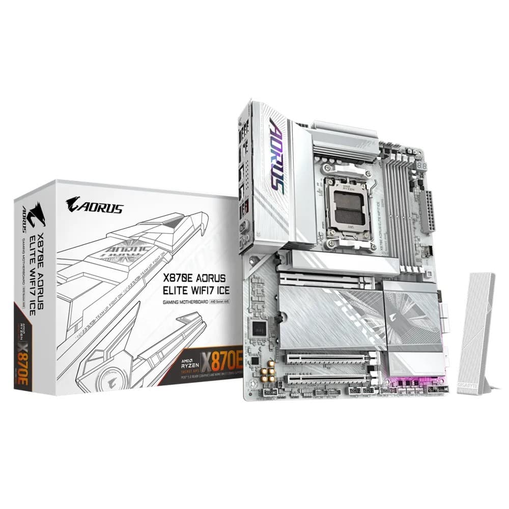 Gigabyte X870E Aorus Elite WIFI7 ICE AMD AM5 ATX Motherboard