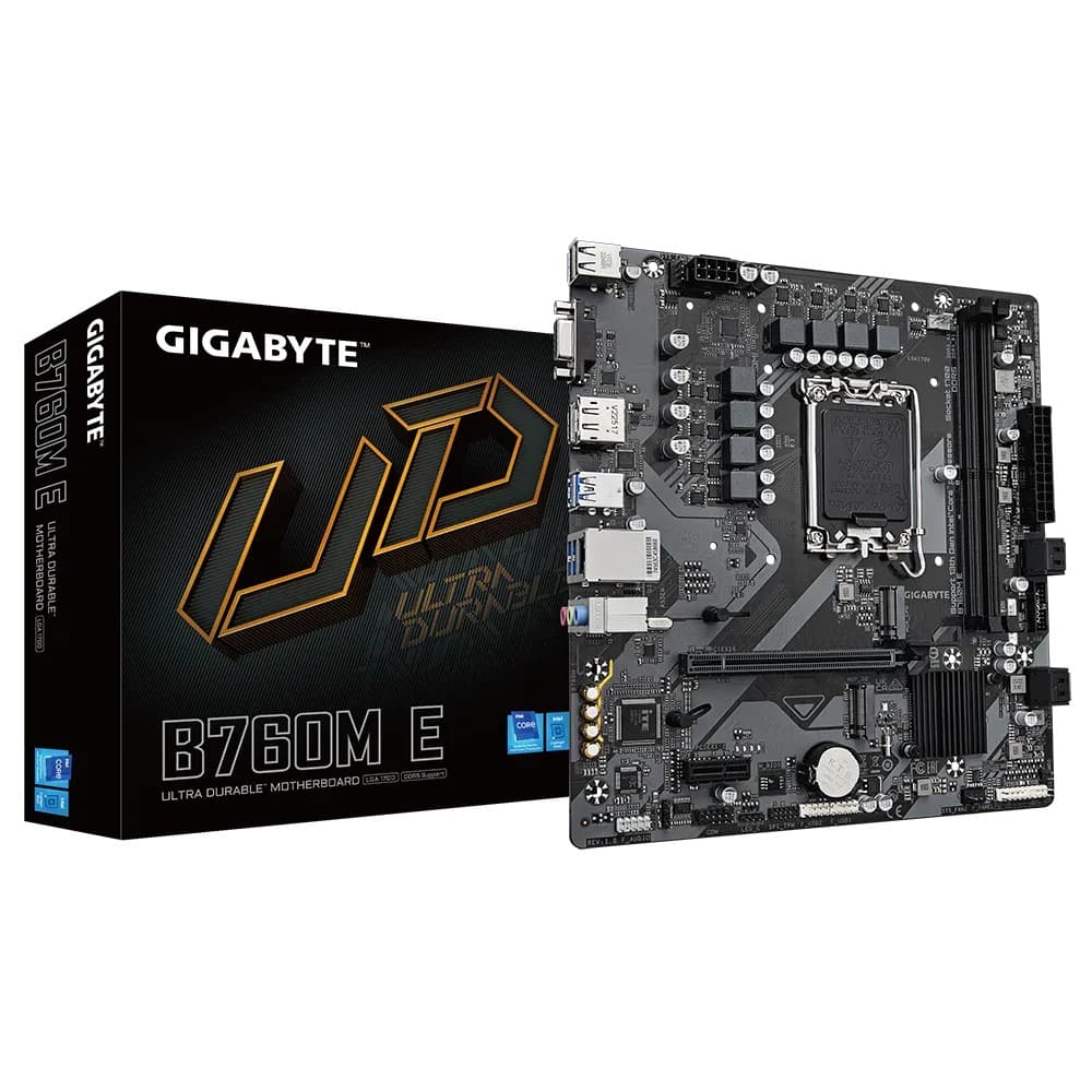 GIGABYTE B760M E DDR5 Intel LGA1700 Micro-ATX Motherboard