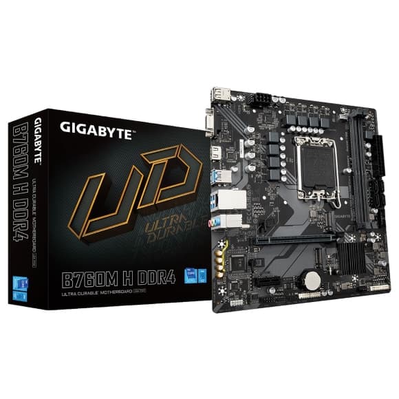 GIGABYTE B760M H Intel LGA1700 Micro-ATX Motherboard (DDR4)