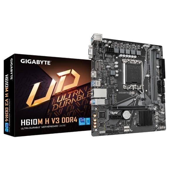 Gigabyte H610M H V3 DDR4 Intel LGA 1700 Micro-ATX Motherboard