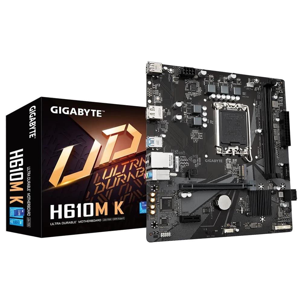 GIGABYTE H610M K DDR5 Intel LGA1700 Micro-ATX Motherboard