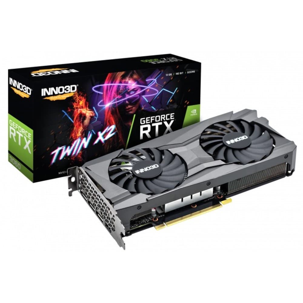 INNO3D GeForce RTX™ 3060 TWIN X2 12GB GDDR6 192-bit Graphic Card PCI Express 4.0 x16