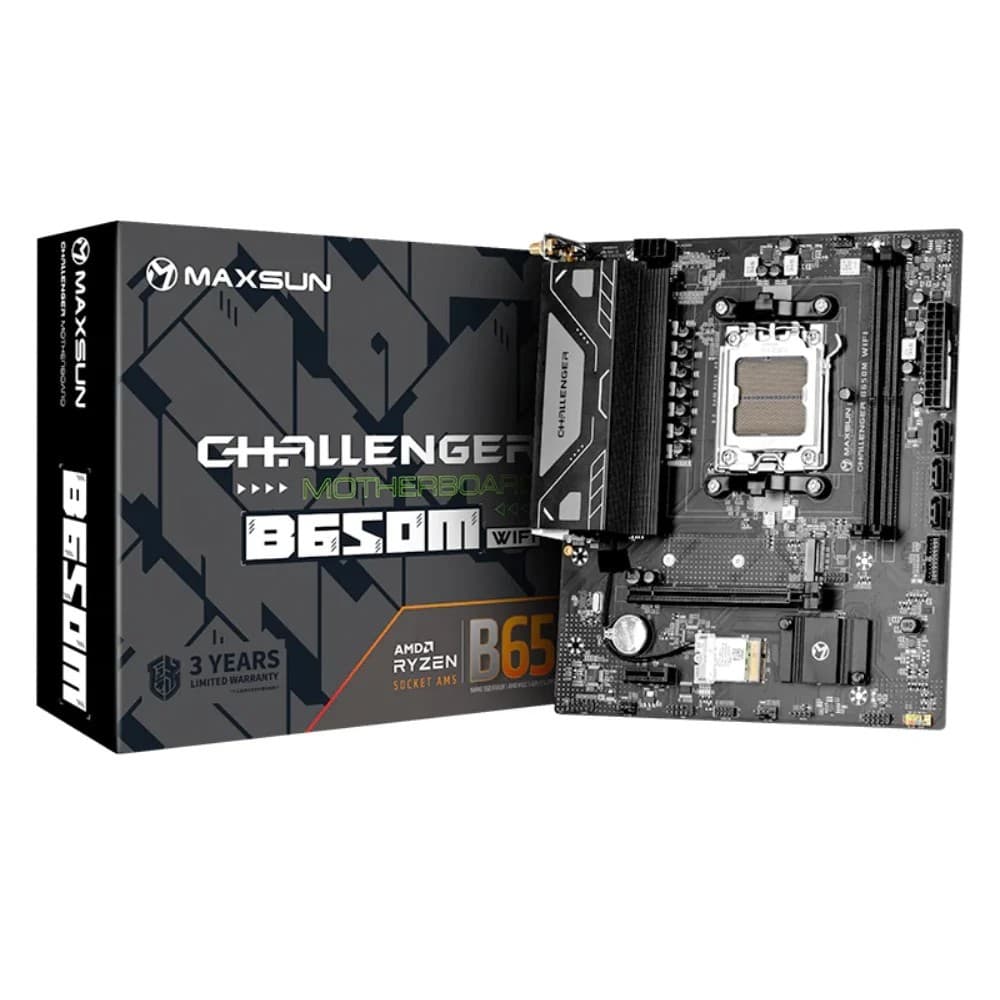 MAXSUN NEW CHALLENGER B650M WIFI AMD AM5 Micro-ATX Motherboard