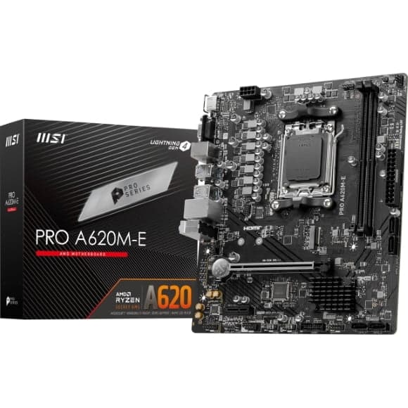 MSI PRO A620M-E mATX DDR5 AMD AM5 Motherboard