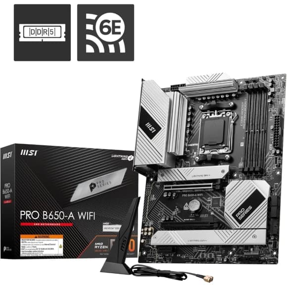 MSI PRO B650-A WIFI AMD AM5 ATX Motherboard
