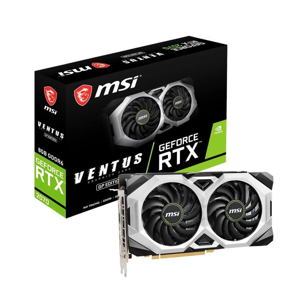 MSI GeForce RTX 2070 VENTUS GP GDDR6 PCI Express 3.0 x16 8GB GPU Used 256-bit
