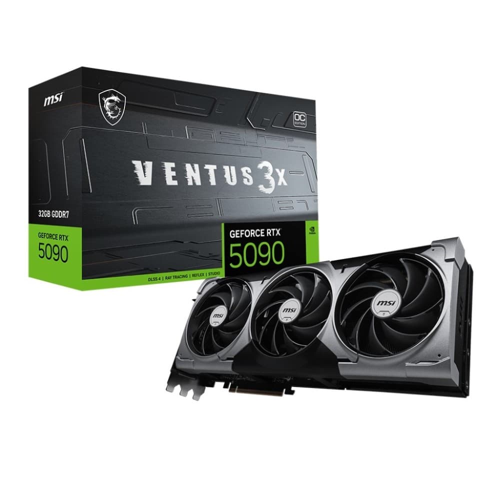MSI GeForce RTX 5090 VENTUS 3X OC 32Gb GDDR7 PCIe 5.0 x16 32GB 512-bit PCI Express 5.0 x16 GPU