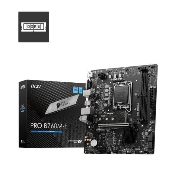 MSI PRO B760M-E DDR5 Intel LGA 1700 Micro-ATX Motherboard
