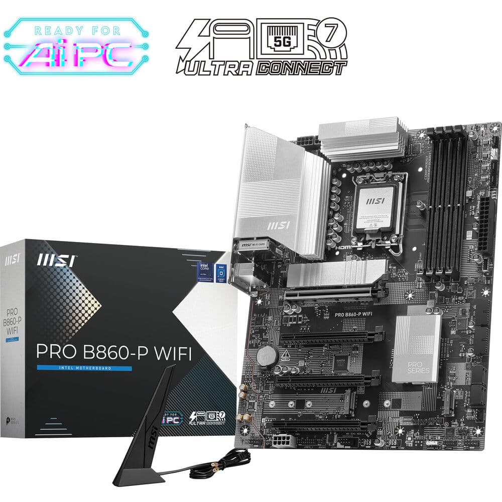 MSI PRO B860-P WIFI Intel LGA1851 ATX Motherboard