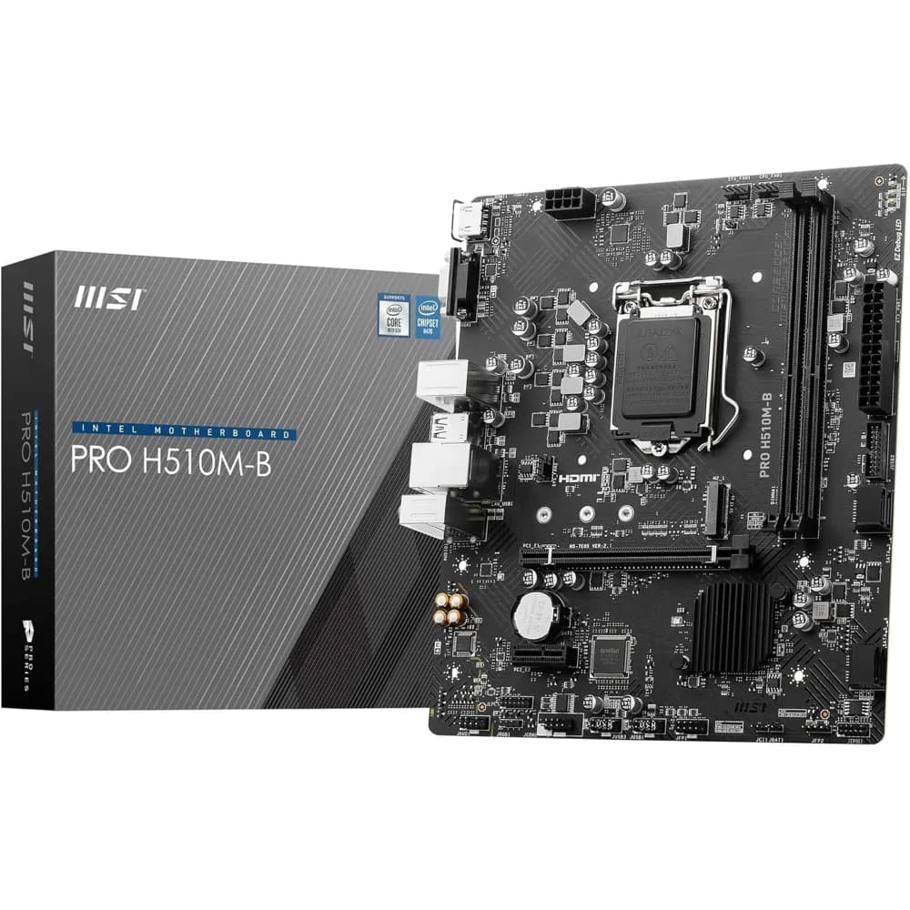 MSI PRO H510M-B mATX DDR4 Intel LGA1200 Motherboard